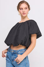 Load image into Gallery viewer, Bubble Crop Top | ABST7524
