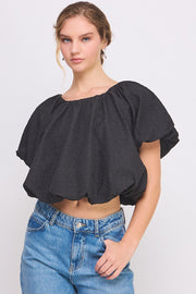 Bubble Crop Top | ABST7524