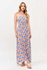 Load image into Gallery viewer, Floral Halter Neck Maxi Dress / S#ABMD0624
