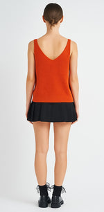 Load image into Gallery viewer, Bow Detail Sleeveless Knit Top | ABES7501
