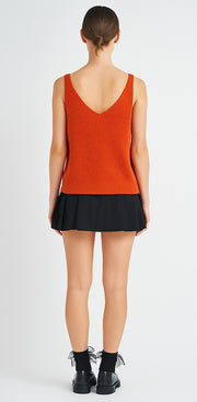 Bow Detail Sleeveless Knit Top | ABES7501