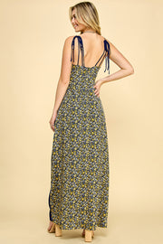 Mixed Overlap Maxi dress / S#ABDD0115