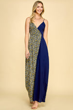 Load image into Gallery viewer, Mixed Overlap Maxi dress / S#ABDD0115
