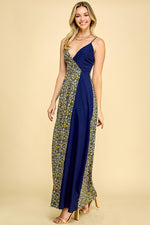 Load image into Gallery viewer, Mixed Overlap Maxi dress / S#ABDD0115

