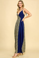 Load image into Gallery viewer, Mixed Overlap Maxi dress / S#ABDD0115
