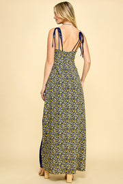 Mixed Overlap Maxi dress / S#ABDD0115