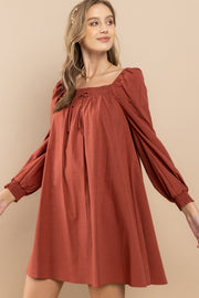 Smocked On-Off shoulder Dress | ABDD0168