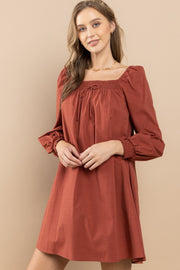 Smocked On-Off shoulder Dress | ABDD0168