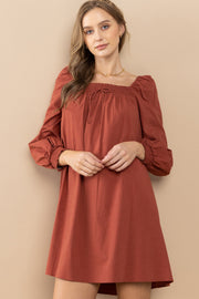 Smocked On-Off shoulder Dress | ABDD0168