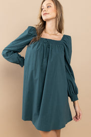 Smocked On-Off shoulder Dress | ABDD0168