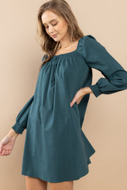 Smocked On-Off shoulder Dress | ABDD0168