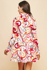 Load image into Gallery viewer, Printed Tired Mini Dress /S#ABDD0175
