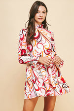 Load image into Gallery viewer, Printed Tired Mini Dress /S#ABDD0175
