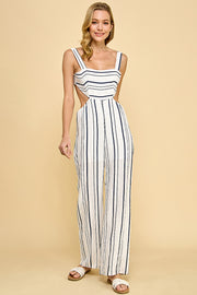Multi Striped Jumpsuit / S#ABDJ0104