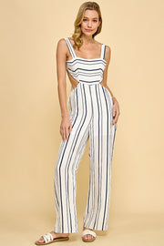 Multi Striped Jumpsuit / S#ABDJ0104