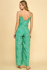 Load image into Gallery viewer, Paisley Scarf Print Jumpsuit / S#ABDJ0105
