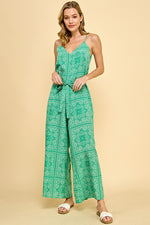 Load image into Gallery viewer, Paisley Scarf Print Jumpsuit / S#ABDJ0105
