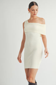 One shoulder Sweater Dress I ABDS0103 I INSTOCK