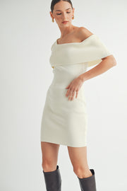One shoulder Sweater Dress I ABDS0103 I INSTOCK