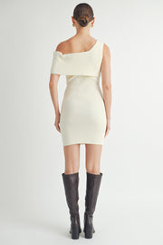 One shoulder Sweater Dress I ABDS0103 I INSTOCK