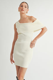 One shoulder Sweater Dress I ABDS0103 I INSTOCK