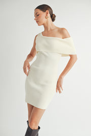 One shoulder Sweater Dress I ABDS0103 I INSTOCK