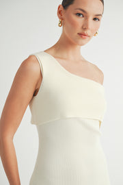 One shoulder Sweater Dress I ABDS0103 I INSTOCK