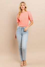 Lace sleeve Sweater / S#ABDS0104