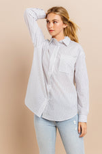 Load image into Gallery viewer, Striped button down shirts / S#ABDT0103
