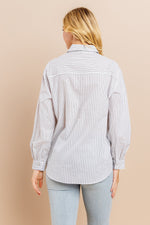 Load image into Gallery viewer, Striped button down shirts / S#ABDT0103
