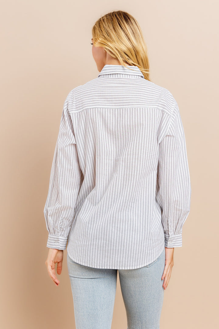 Striped button down shirts / S#ABDT0103