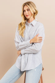 Striped button down shirts / S#ABDT0103