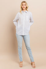 Load image into Gallery viewer, Striped button down shirts / S#ABDT0103
