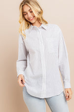 Load image into Gallery viewer, Striped button down shirts / S#ABDT0103
