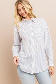 Striped button down shirts / S#ABDT0103