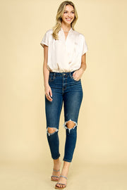 Natural Draped Bodysuit I ABDT0110