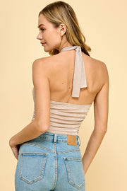 Tie neck bodysuit I ABDT0112