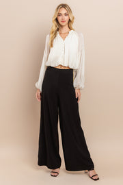 Shirring Sleeve Blouse / S#ABDT0113