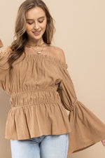 Load image into Gallery viewer, Bell Sleeve Blouse / S#ABDT0114

