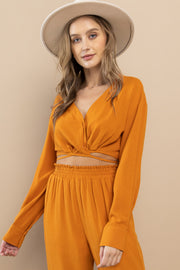 Cropped Button Down Shirt / S#ABDT0172