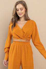 Cropped Button Down Shirt / S#ABDT0172