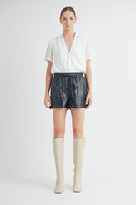 Load image into Gallery viewer, Faux Leather Short I ABEB7507 I SHIP 10/03/24
