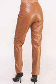 Faux Leather Pants I ABEB7508 I SHIP 10/03/24