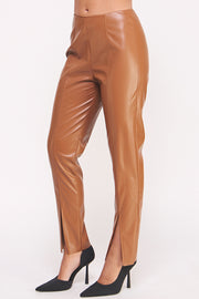 Faux Leather Pants I ABEB7508 I SHIP 10/03/24