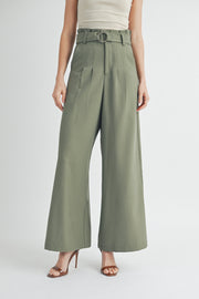 High-Rise Belted Culottes I ABEB7511 I SHIP 09/04/24