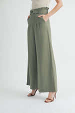 Load image into Gallery viewer, High-Rise Belted Culottes I ABEB7511 I SHIP 09/04/24
