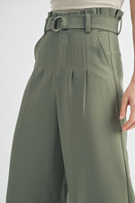 Load image into Gallery viewer, High-Rise Belted Culottes I ABEB7511 I SHIP 09/04/24
