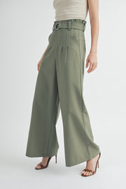 High-Rise Belted Culottes I ABEB7511 I SHIP 09/04/24