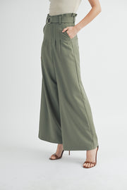 High-Rise Belted Culottes I ABEB7511 I SHIP 09/04/24