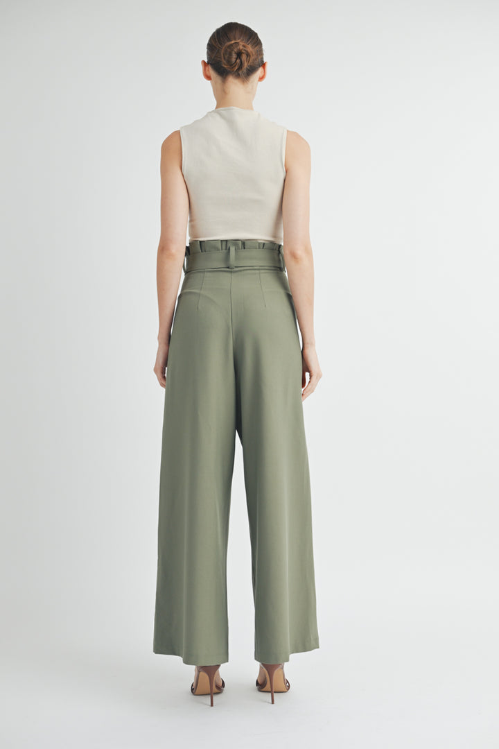 High-Rise Belted Culottes I ABEB7511 I SHIP 09/04/24